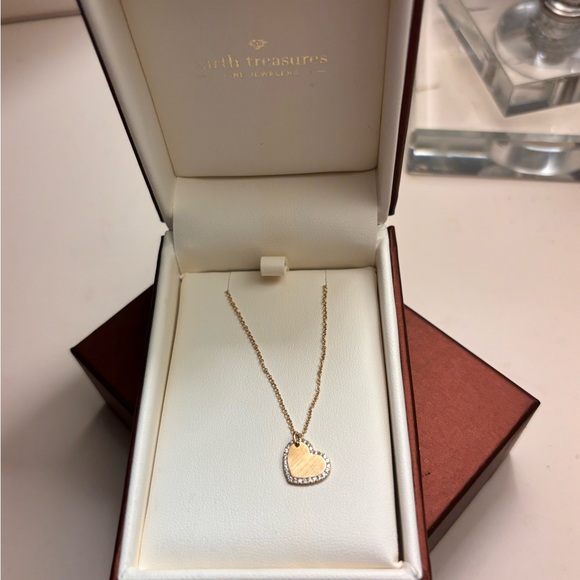 Gabriel & Co 14K Gold Diamond Heart Necklace 💎 Retail $1,025 - Picture 3 of 8